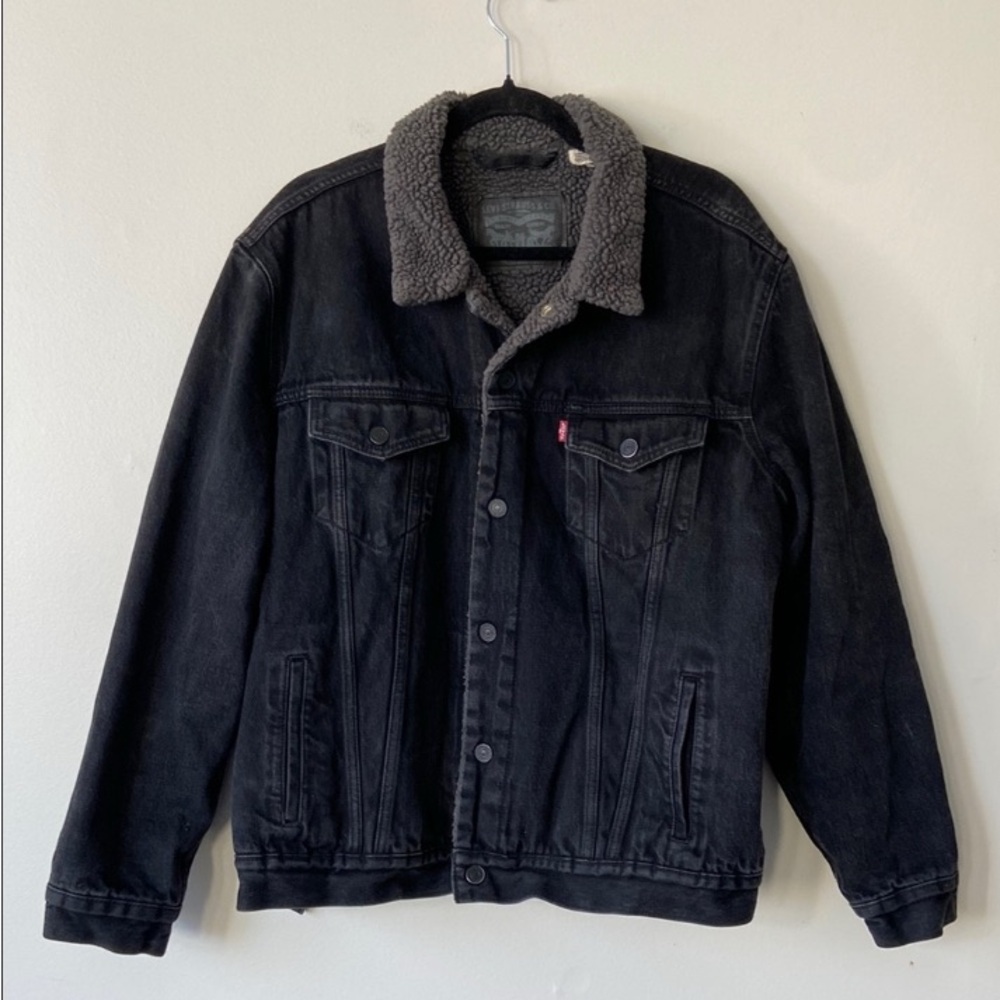 Levi’s Men’s Sherpa Trucker Jacket - Duvall (Waterless) - Large